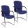 Topstar Besucherstühle Open Chair 110 OC690 T38 royalblau Stoff, 2 St.