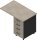 Quadrifoglio Standcontainer dunkelgrau, beton 4 Auszüge Kunststoff-Stangengriff dunkelgrau 100,0 x 60,0 x 75,0 cm