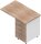 Quadrifoglio Standcontainer weiß, ulme 3 Auszüge Kunststoff-Stangengriff weiß 100,0 x 60,0 x 75,0 cm