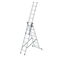 MUNK Vielzweckleiter 11107 silber 3x 7 Sprossen, H: 503,0 cm