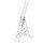 MUNK Vielzweckleiter 11107 silber 3x 7 Sprossen, H: 503,0 cm