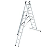 MUNK Vielzweckleiter 11108 silber 3x 9 Sprossen, H: 671,0 cm