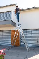 MUNK Vielzweckleiter 11108 silber 3x 9 Sprossen, H: 671,0 cm