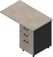 Quadrifoglio Standcontainer dunkelgrau, beton 3...