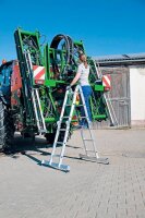 MUNK Gelenkleiter 11111 silber 4x 4 Sprossen, H: 475,0 cm