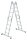 MUNK Gelenkleiter 11111 silber 4x 4 Sprossen, H: 475,0 cm
