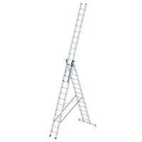 MUNK Gelenkleiter 11144 silber 3x 13 Sprossen, H: 951,0 cm
