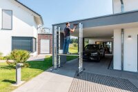 MUNK Gelenkleiter 11144 silber 3x 13 Sprossen, H: 951,0 cm