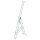 MUNK Gelenkleiter 11144 silber 3x 13 Sprossen, H: 951,0 cm