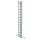 MUNK Gelenkleiter 11144 silber 3x 13 Sprossen, H: 951,0 cm