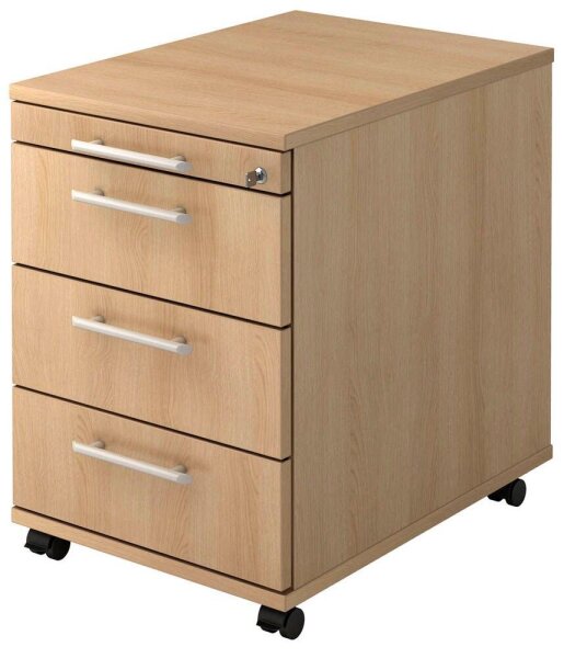 HAMMERBACHER AC30 Rollcontainer eiche 4 Auszüge 42,8 x 58,0 x 59,0 cm