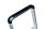 MUNK Stehleiter einseitig 11224 silber 4 Stufen, H: 93,0 cm