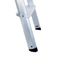 MUNK Stehleiter beidseitig 11234 silber 2x 4 Stufen, H: 93,0 cm