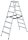 MUNK Stehleiter beidseitig 11237 silber 2x 7 Stufen, H: 163,0 cm
