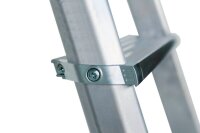 MUNK Stehleiter beidseitig 11236 silber 2x 6 Stufen, H: 139,0 cm