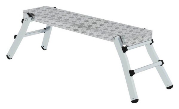 MUNK Arbeitsplattform 30404 klappbar silber 4 Sprossen 130,0 x 29,0 cm