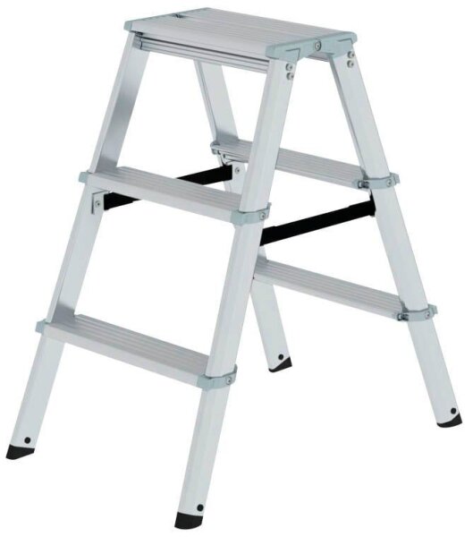 MUNK Klapptritt 11233 silber 2x 3 Stufen, H: 69,0 cm