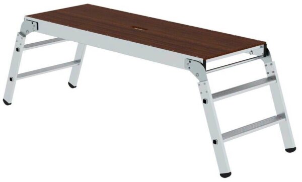 MUNK Arbeitsplattform 30408 klappbar silber 4 Stufen 170,0 x 60,0 cm