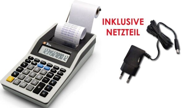 TWEN 110 PD Tischrechner druckend weiß/schwarz