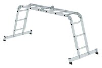 MUNK Gelenkleiter 31322 silber 4x 3 Sprossen, H: 365,0 cm