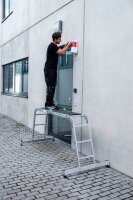 MUNK Gelenkleiter 31322 silber 4x 3 Sprossen, H: 365,0 cm