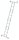 MUNK Gelenkleiter 31322 silber 4x 3 Sprossen, H: 365,0 cm