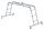 MUNK Gelenkleiter 31322 silber 4x 3 Sprossen, H: 365,0 cm