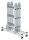 MUNK Gelenkleiter 31322 silber 4x 3 Sprossen, H: 365,0 cm
