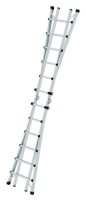 MUNK Gelenkleiter 32019 silber 4x 6 Sprossen, H: 640,0 cm