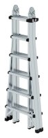 MUNK Gelenkleiter 32019 silber 4x 6 Sprossen, H: 640,0 cm