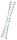 MUNK Gelenkleiter 32019 silber 4x 6 Sprossen, H: 640,0 cm
