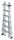 MUNK Gelenkleiter 32019 silber 4x 6 Sprossen, H: 640,0 cm