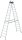 MUNK Stehleiter beidseitig 33028 silber 2x 14 Sprossen, H: 407,0 cm