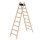 MUNK Stehleiter beidseitig 33216 natur 2x 8 Sprossen, H: 234,0 cm