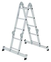 MUNK Gelenkleiter 31320 silber 2x 2 Sprossen, H: 285,0 cm