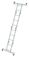 MUNK Gelenkleiter 31320 silber 2x 2 Sprossen, H: 285,0 cm