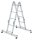 MUNK Gelenkleiter 31320 silber 2x 2 Sprossen, H: 285,0 cm
