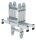 MUNK Gelenkleiter 31320 silber 2x 2 Sprossen, H: 285,0 cm