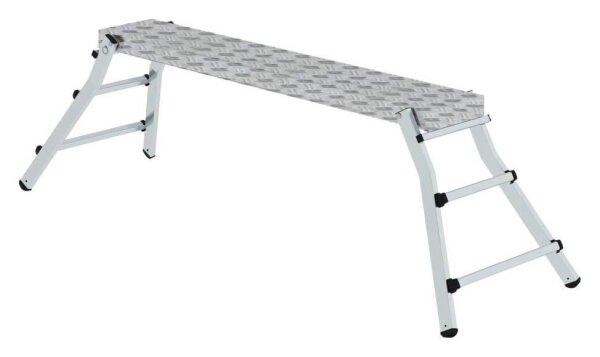 MUNK Arbeitsplattform 30409 klappbar silber 6 Sprossen 174,0 x 29,0 cm