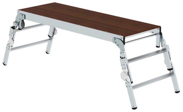 MUNK Arbeitsplattform 30414 höhenverstellbar silber 2x 2 Stufen 220,0 x 73,0 cm