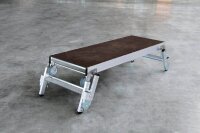 MUNK Arbeitsplattform 30414 höhenverstellbar silber 2x 2 Stufen 220,0 x 73,0 cm