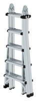 MUNK Gelenkleiter 32017 silber 4x 5 Sprossen, H: 530,0 cm