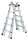 MUNK Gelenkleiter 32017 silber 4x 5 Sprossen, H: 530,0 cm