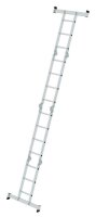 MUNK Gelenkleiter 31324 silber 2x 4 Sprossen, H: 402,0 cm