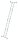 MUNK Gelenkleiter 31324 silber 2x 4 Sprossen, H: 402,0 cm