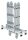 MUNK Gelenkleiter 31324 silber 2x 4 Sprossen, H: 402,0 cm