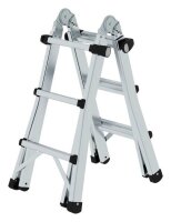 MUNK Gelenkleiter 32013 silber 4x 3 Sprossen, H: 301,0 cm
