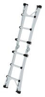 MUNK Gelenkleiter 32013 silber 4x 3 Sprossen, H: 301,0 cm