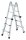 MUNK Gelenkleiter 32013 silber 4x 3 Sprossen, H: 301,0 cm