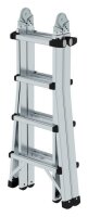 MUNK Gelenkleiter 32015 silber 4x 4 Sprossen, H: 420,0 cm